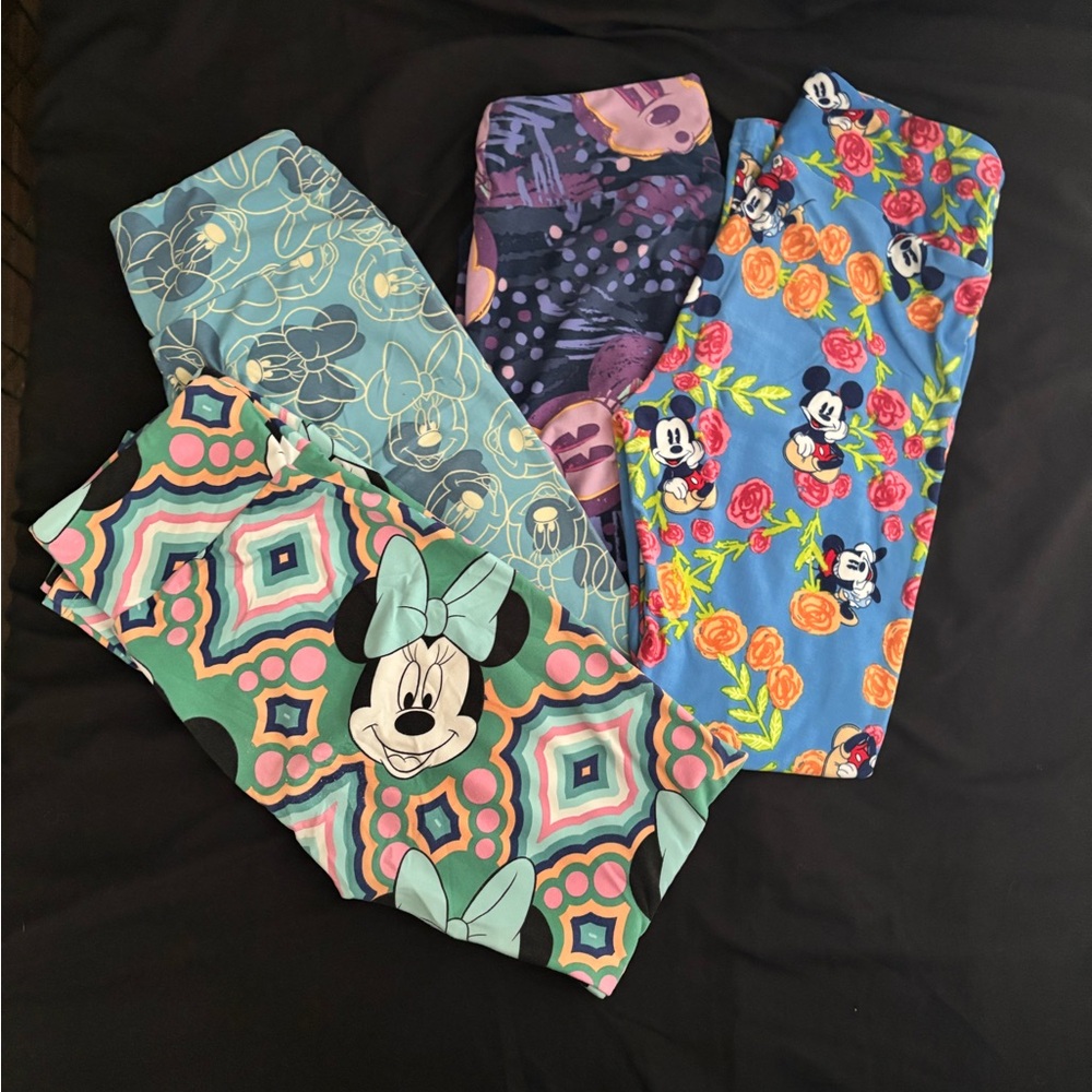 Colorful Disney Character Lularoe Leggings Set